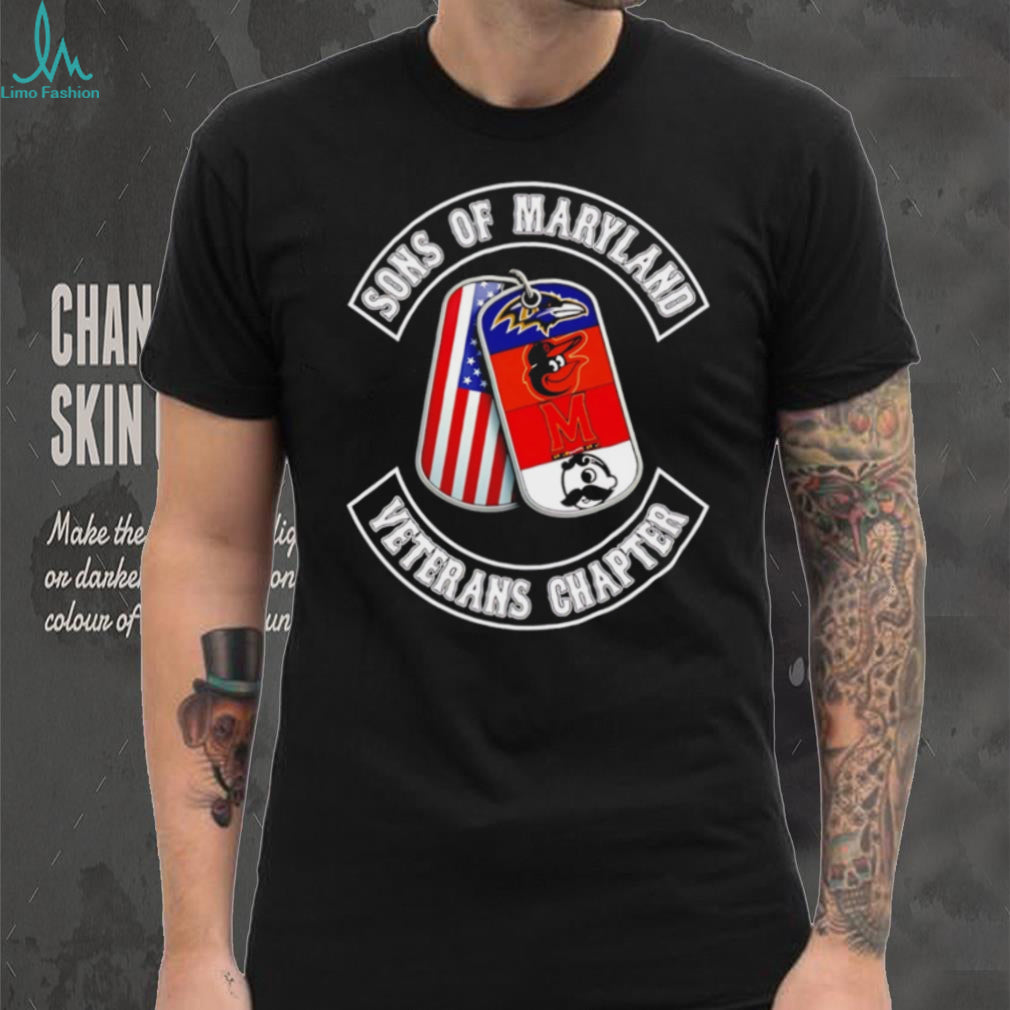 Sons of Maryland Veterans Chapter T Shirt Maryland Sports Teams Dog Tags T Shirt
