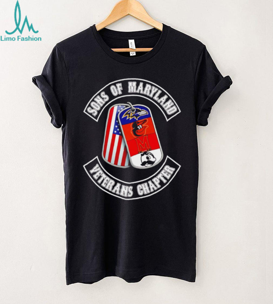 Sons of Maryland Veterans Chapter T Shirt Maryland Sports Teams Dog Tags T Shirt