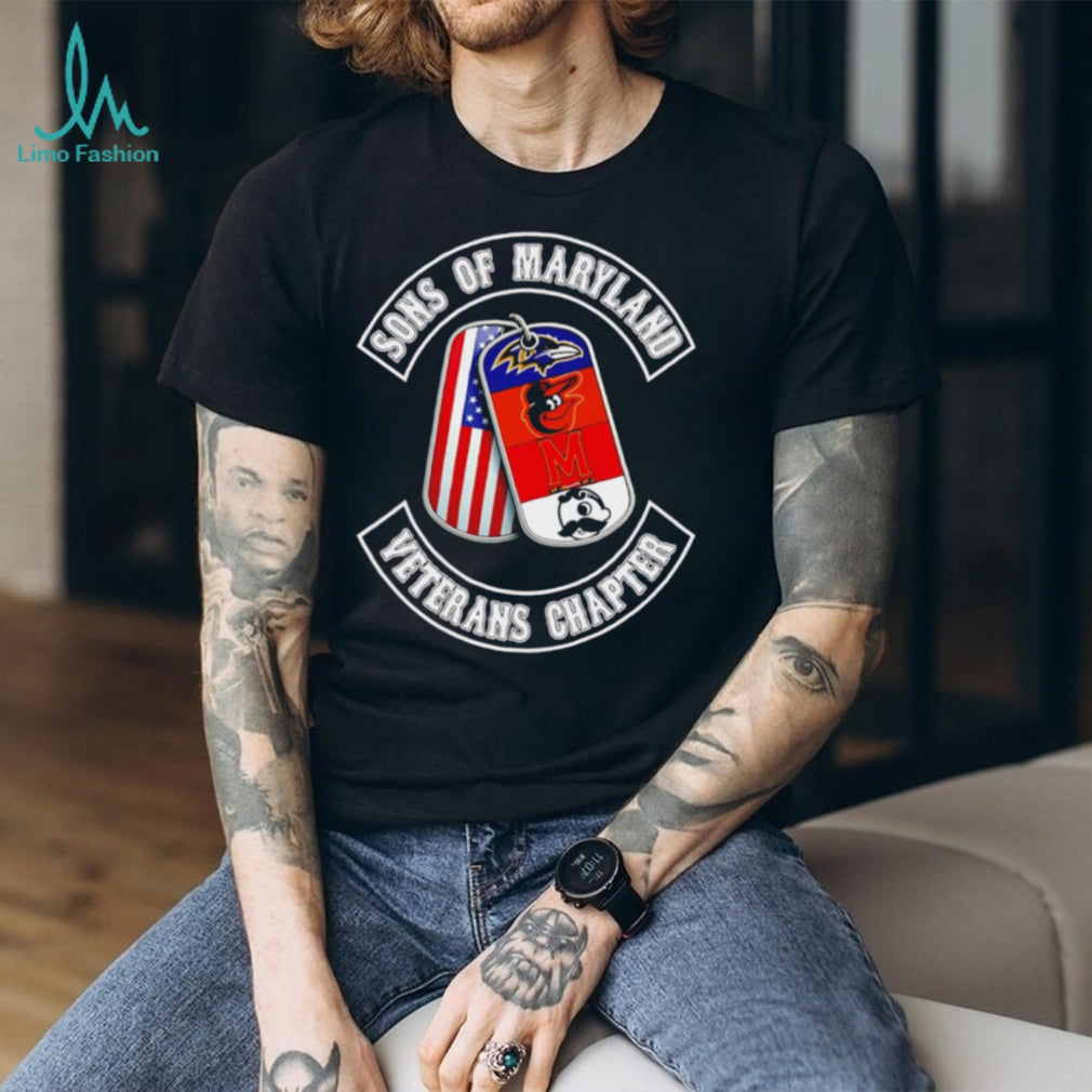 Sons of Maryland Veterans Chapter T Shirt Maryland Sports Teams Dog Tags T Shirt