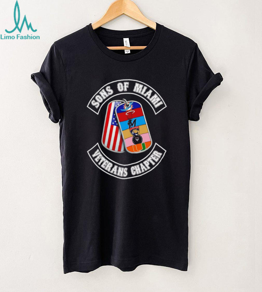 Sons of Miami Veterans Chapter T Shirt Miami Sports Teams Dog Tags T Shirt