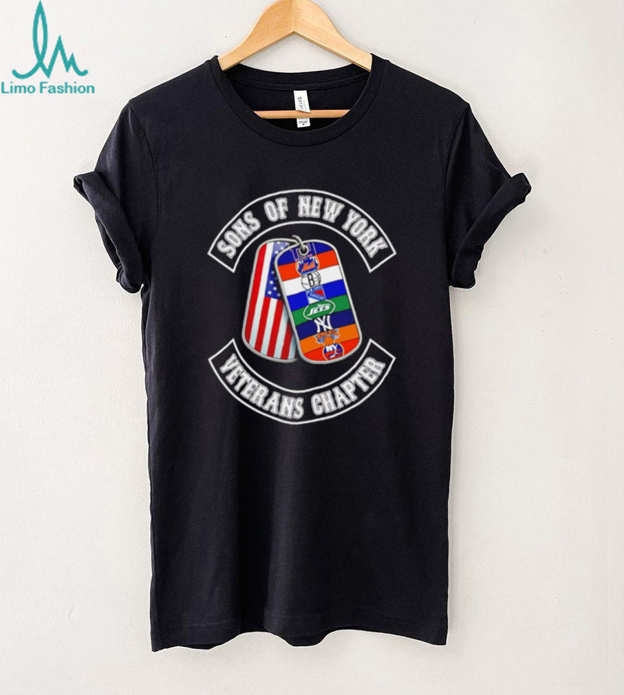Sons of New York Veterans Chapter T Shirt NYC Sports Teams Dog Tags T Shirt