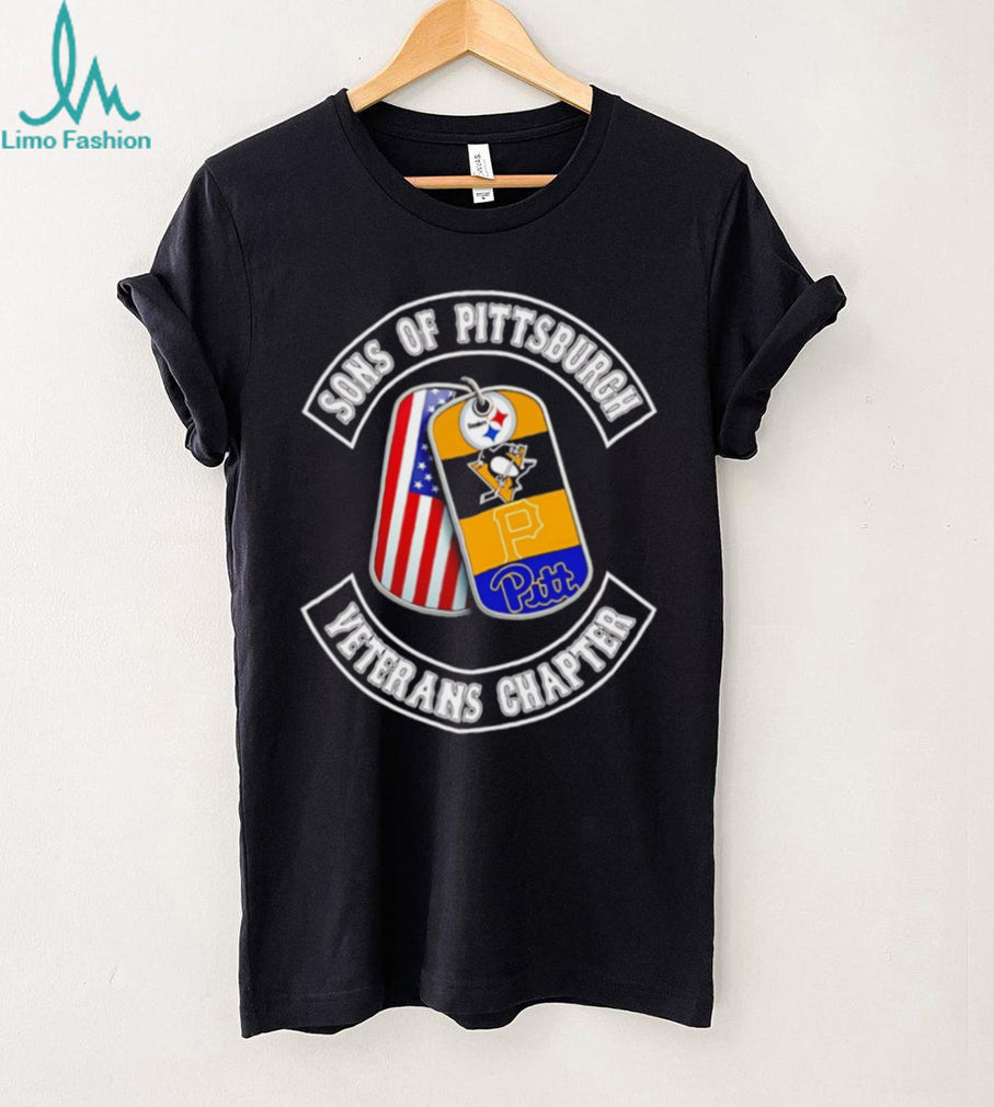 Sons of Pittsburgh Veterans Chapter T Shirt Pittsburgh Sports Pride Dog Tags T Shirt