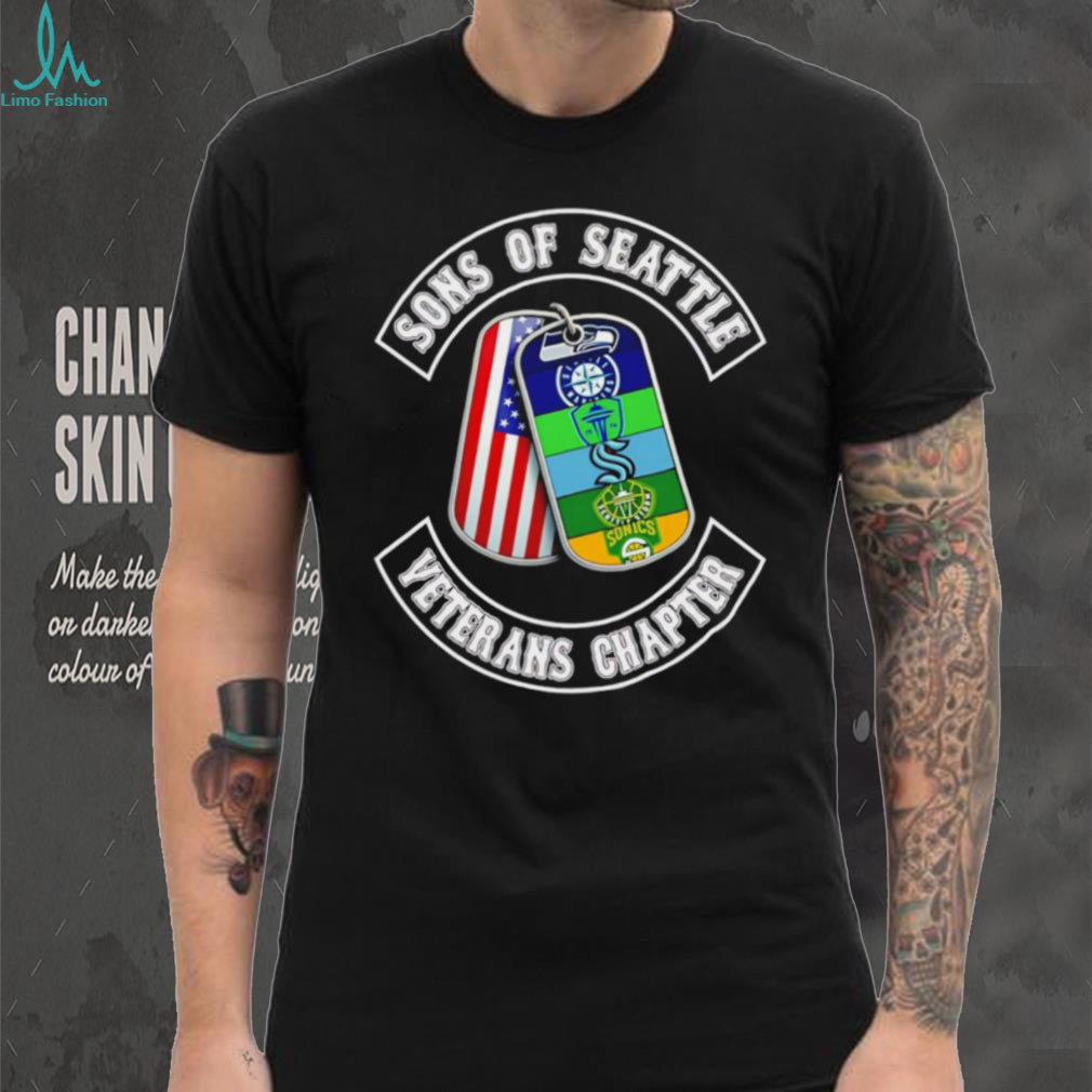 Sons of Seattle Veterans Chapter T Shirt Seattle Sports Teams Dog Tags T Shirt
