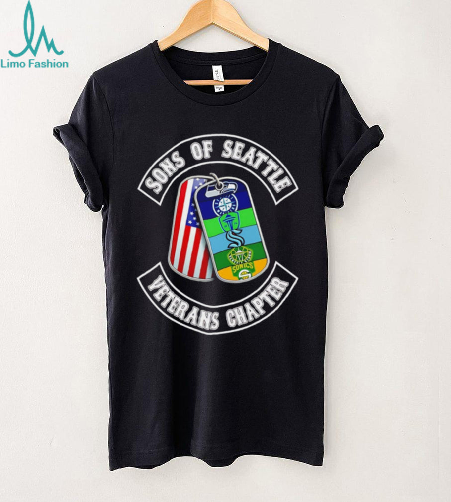 Sons of Seattle Veterans Chapter T Shirt Seattle Sports Teams Dog Tags T Shirt