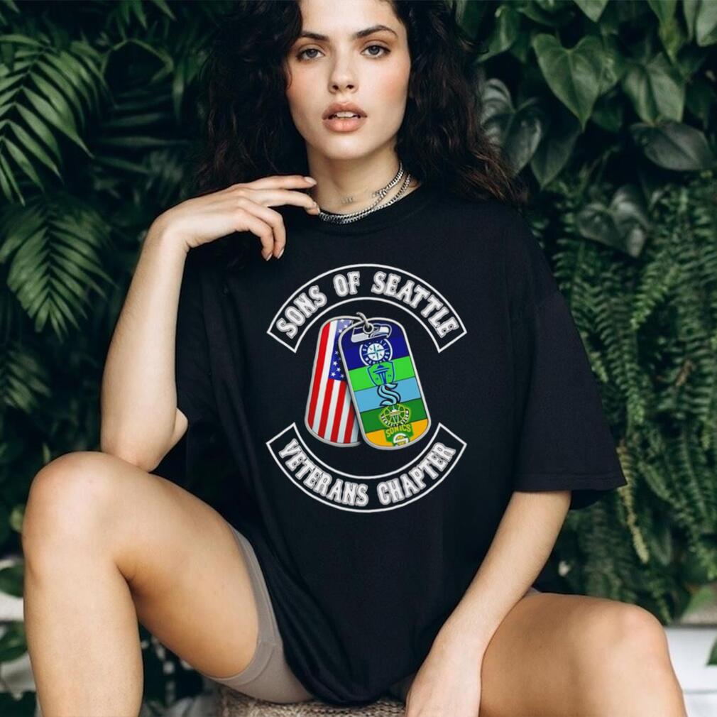 Sons of Seattle Veterans Chapter T Shirt Seattle Sports Teams Dog Tags T Shirt