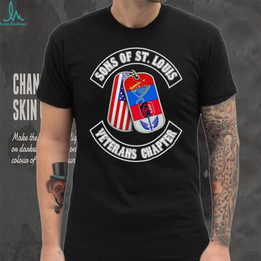 Sons of St. Louis Veterans Chapter T Shirt St. Louis Sports Teams Dog Tags T Shirt