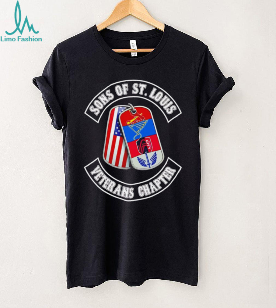 Sons of St. Louis Veterans Chapter T Shirt St. Louis Sports Teams Dog Tags T Shirt