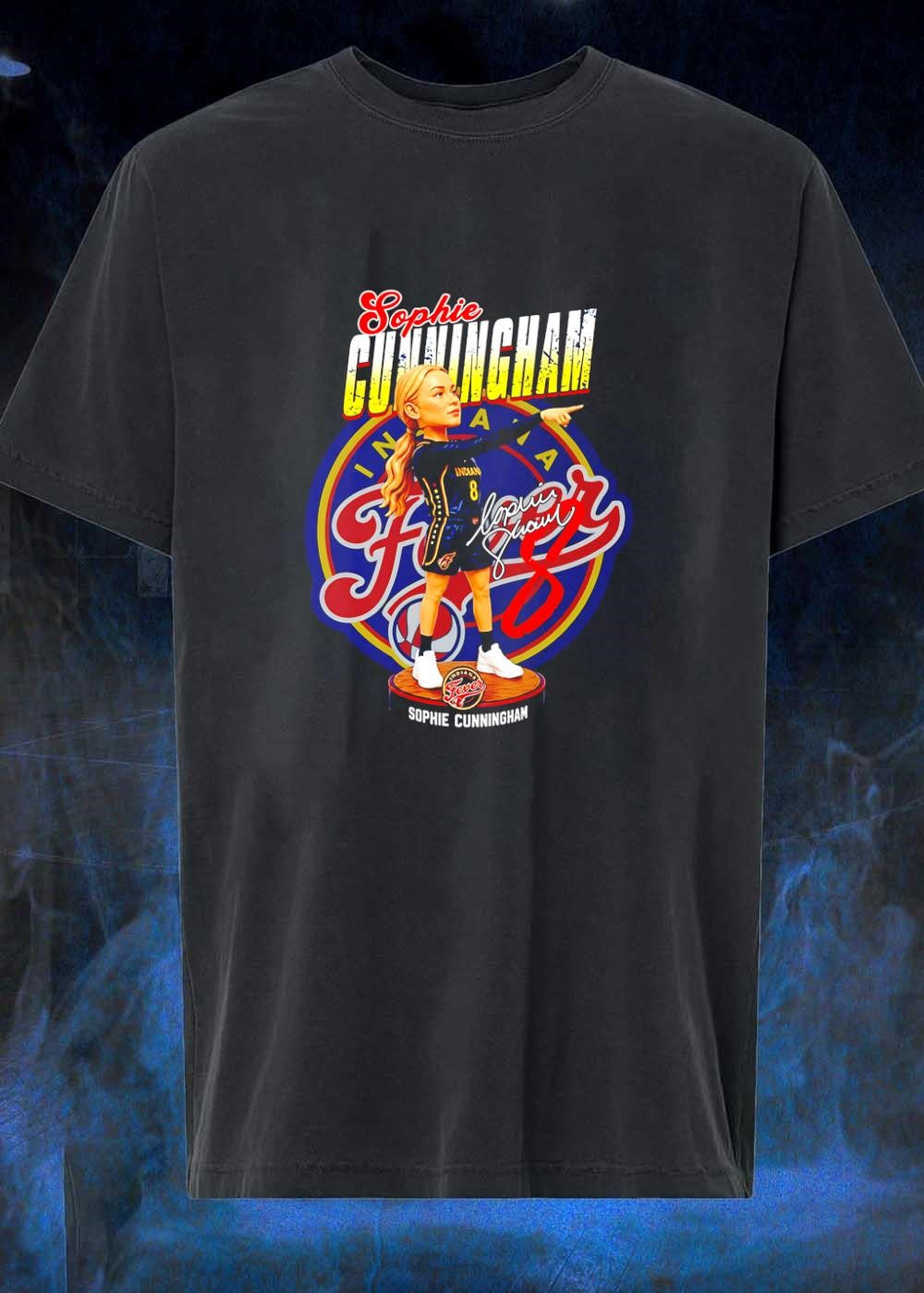 Sophie Cunningham Bobblehead Pointing Indiana Fever T-Shirt