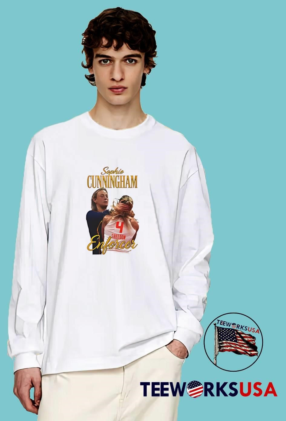 Sophie Cunningham Enforcer Sheldon 4 Phoenix Mercury T-Shirt