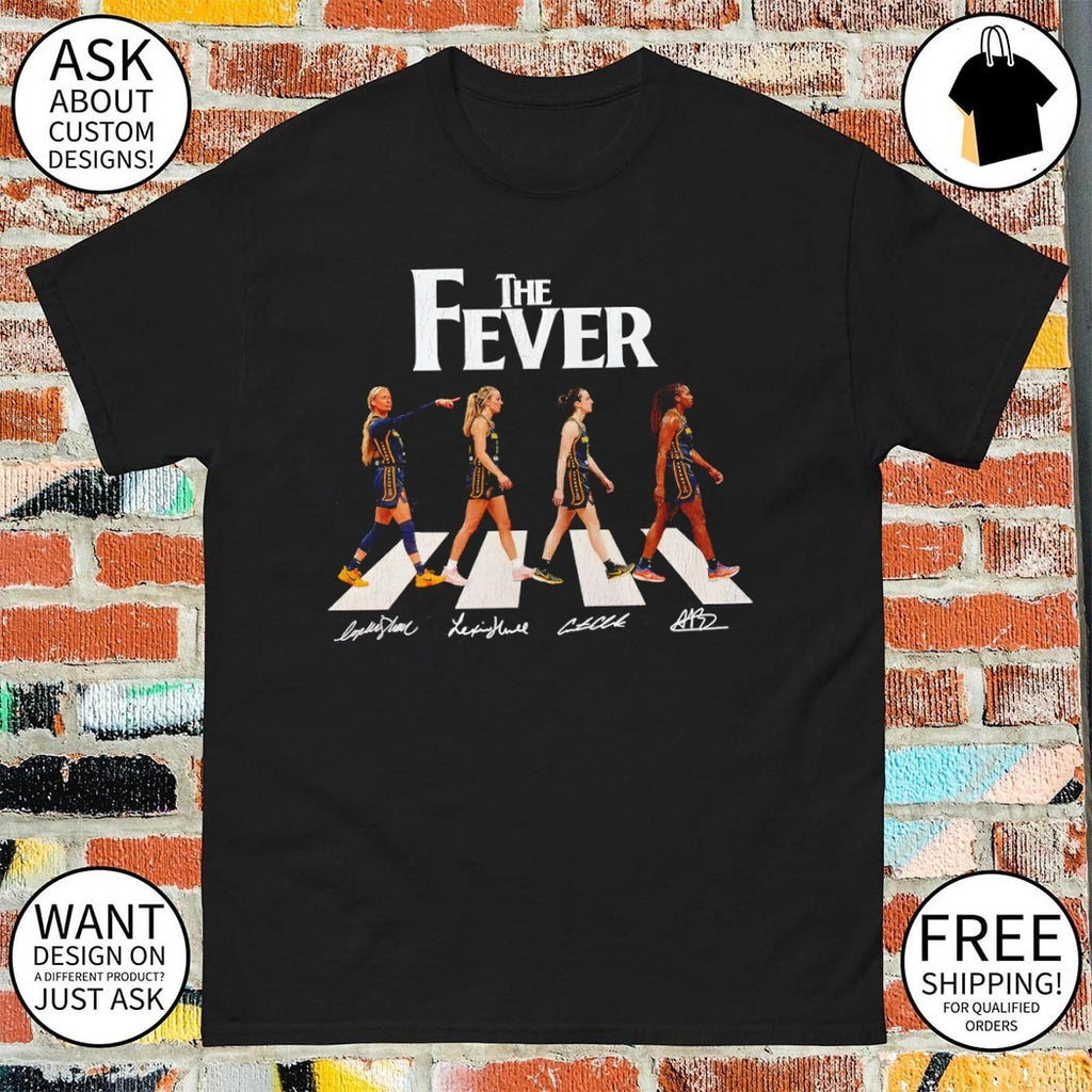 Sophie Cunningham Hull Aliyah The Fever Abbey Road Indiana Fever signature shirt