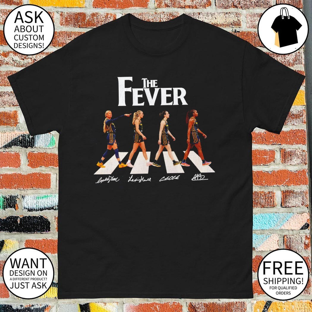 Sophie Cunningham Hull Aliyah The Fever Abbey Road Indiana Fever signature shirt