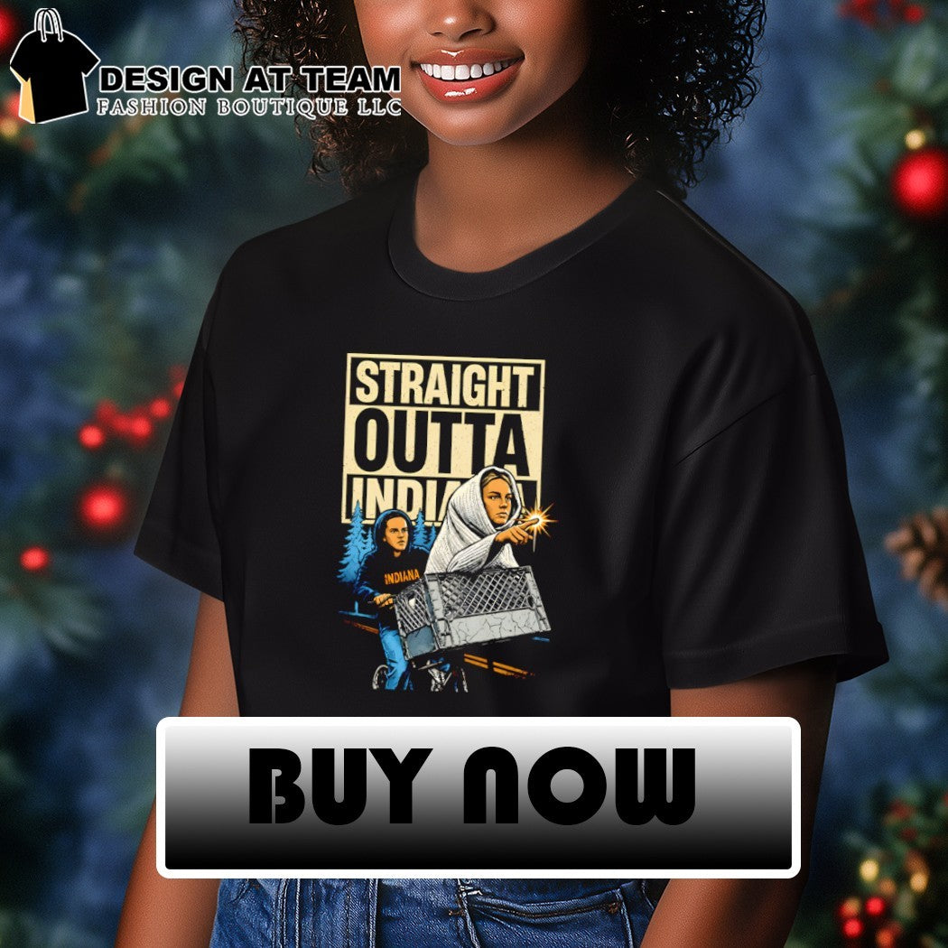 Sophie Cunningham and Caitlin Clark E T The Extra-Terrestrial Straight Outta Indiana shirt