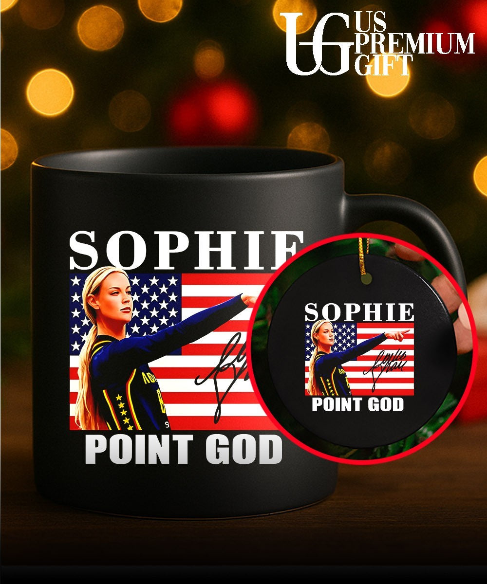 Sophie Cunningham point God Indiana Fever American flag signature shirt