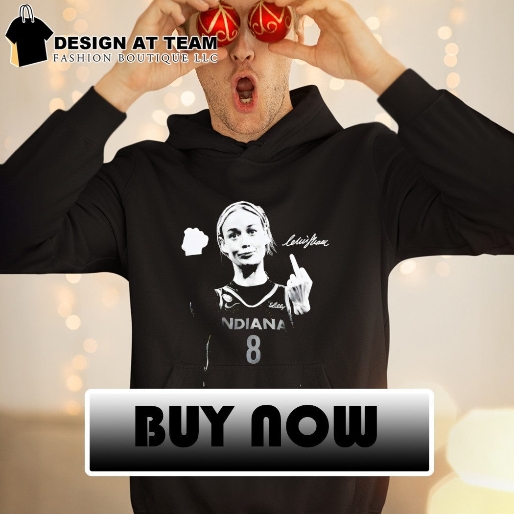 Sophie Cunningham pointing and middle finger Indiana Fever Basketball signature shirt