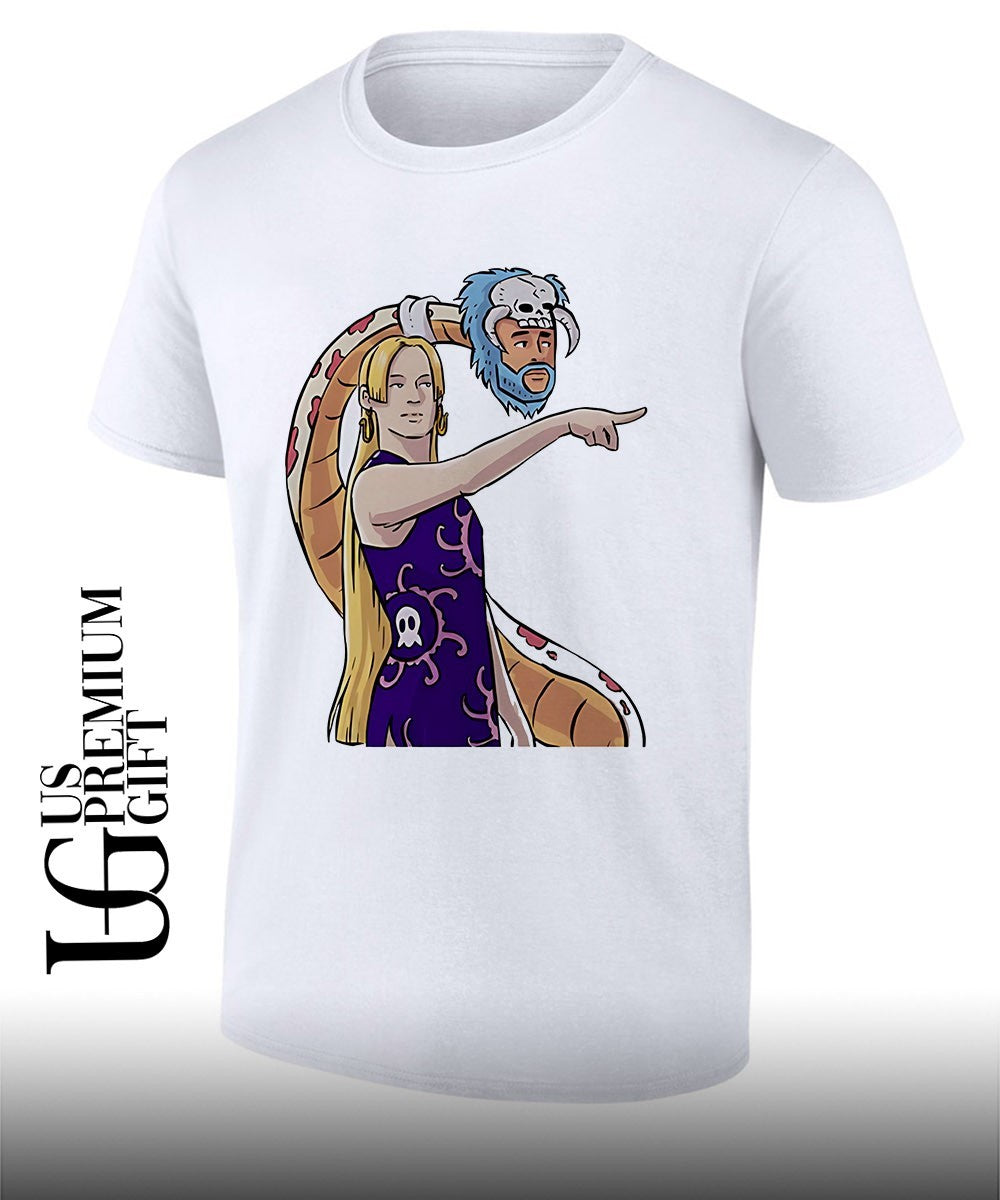 Sophie Cunningham pointing x Boa Hancock shirt