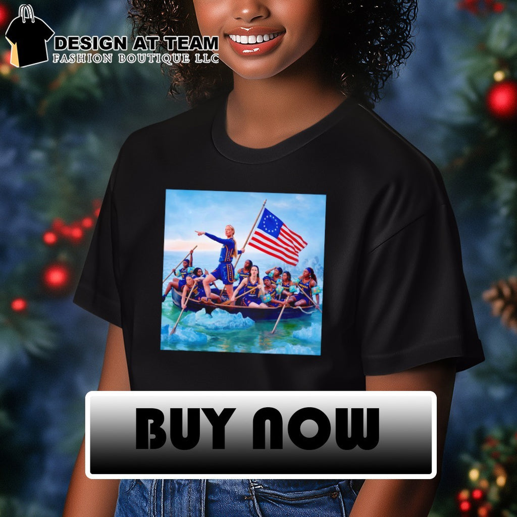 Sophie Cunningham x George Washington Washington Crossing the Delaware Indiana Fever Basketball parody shirt