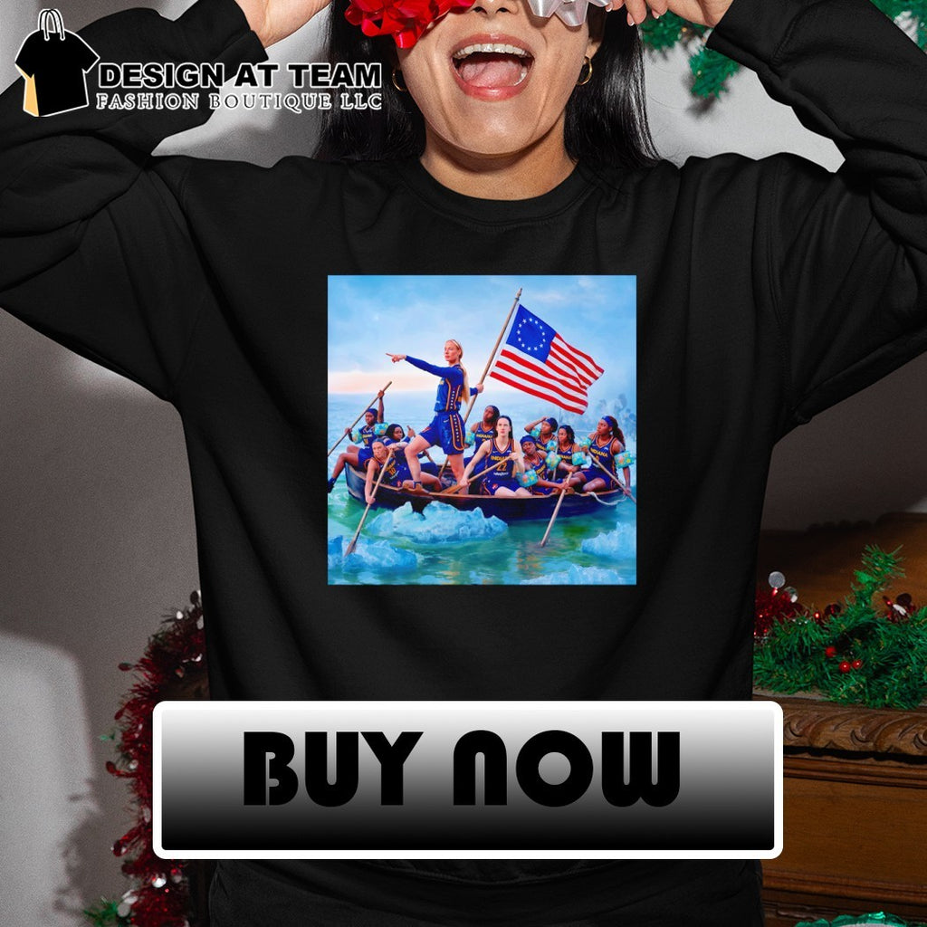 Sophie Cunningham x George Washington Washington Crossing the Delaware Indiana Fever Basketball parody shirt