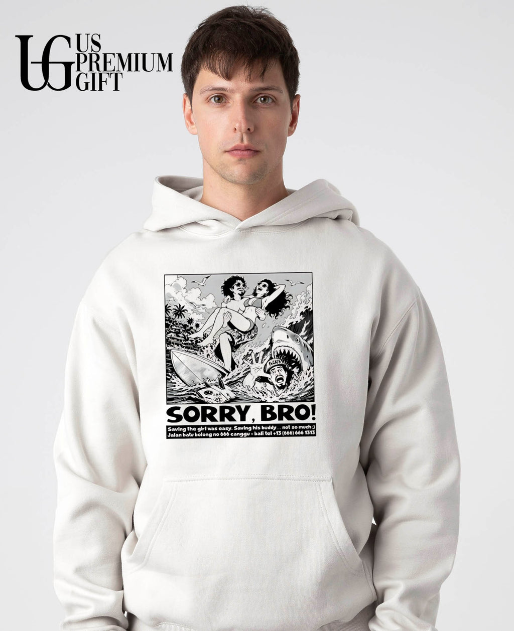 Sorry Bro Surfing Shark Attack Bali Canggu shirt
