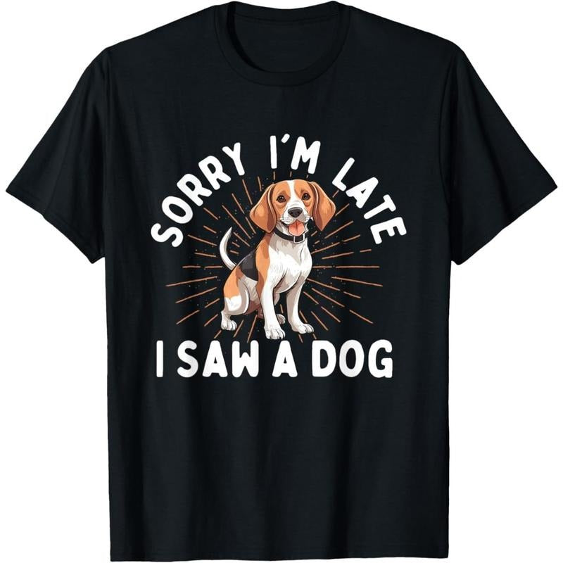 Sorry I'm Late I Saw A Dog - Animal Rescue & Adoption T-Shirt made in usa Hoodie, Sweatshirt | UrbanDripWear.com