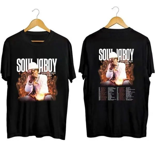 Soulja Boy Rapper World Tour 2023 Short-Sleeve T-Shirt Hoodie, Sweatshirt | UrbanDripWear.com