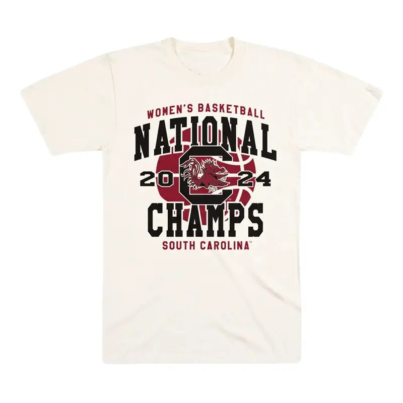 South Carolina 2024 National Championship T-shirt Classic Cotton Menswear Top Embroidered Hoodie Spandex Sport Sweatshirt