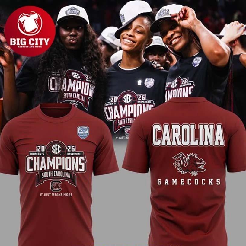 South Carolina Gamecocks SEC Reugular Season Champions 2026 Two Sided Shirt