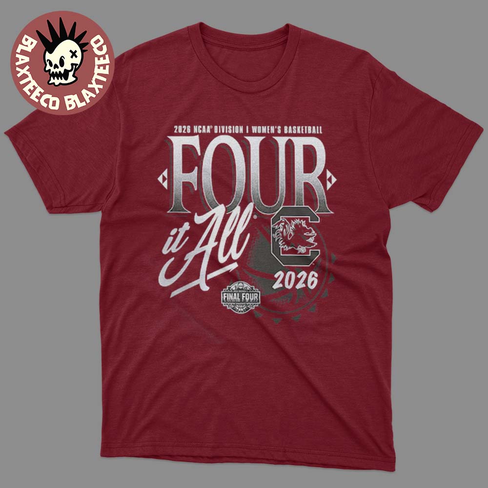South Carolina Gamecocks Women’s Basketball 2026 NCAA Final Four Zone Move Four It All T-Shirt