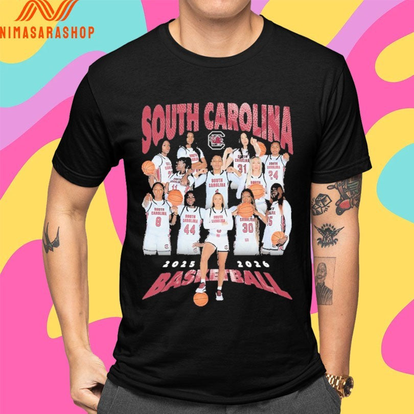 South Carolina Women’s Basketball Team 2025-2026 Shirts