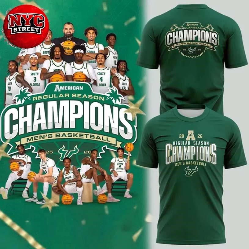 South Florida Bulls Regular Season Champions 2026 Two Sided Shirt
