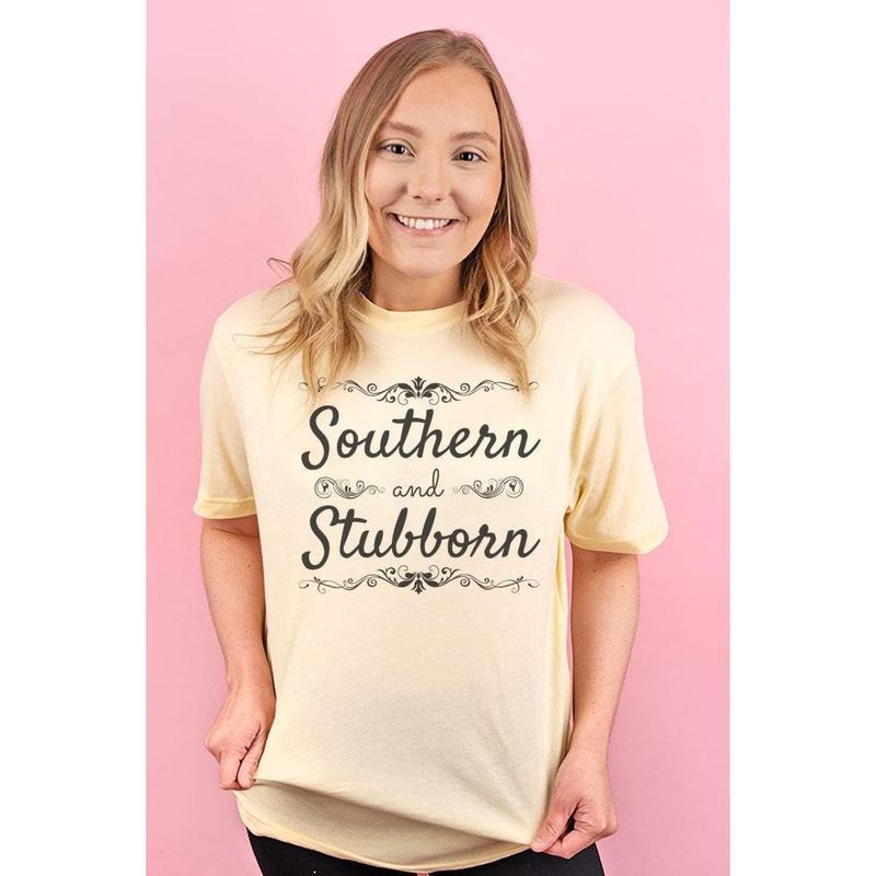 Southern And Stubborn Adult Soft-Tek Blend T-Shirt Hoodie, Sweatshirt | UrbanDripWear.com
