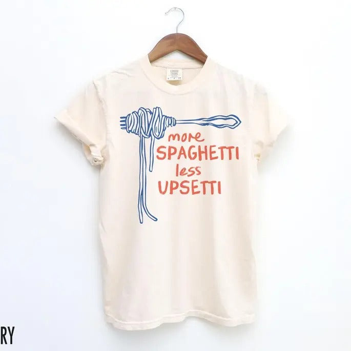 Spaghetti Tshirt, Funny Food Shirt, Foodie T Shirt, Food Humor, Funny Saying TShirt, Silly T-Shirt, Retro Graphic Tee,...