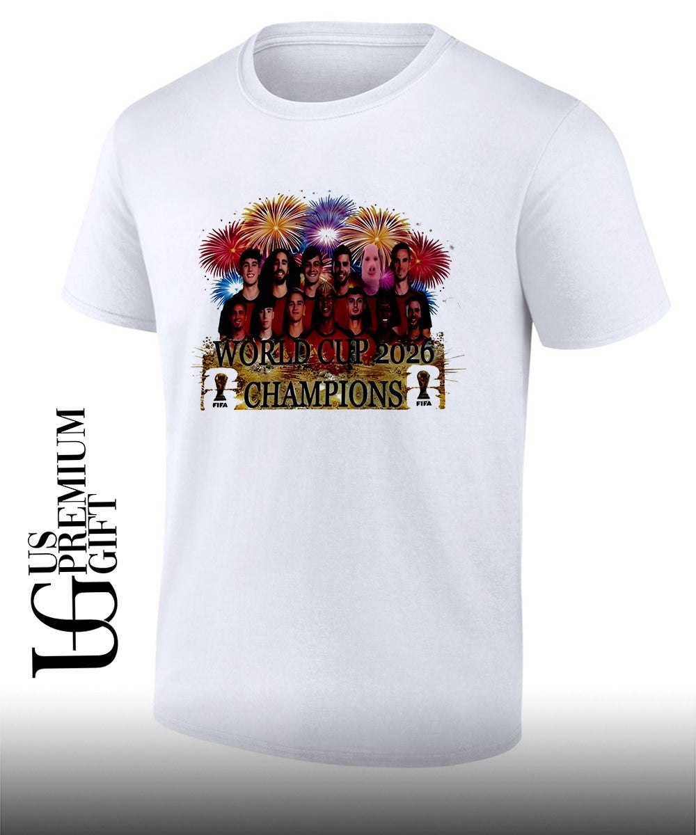 Spain National Football Team World Cup 2026 Champions shirt