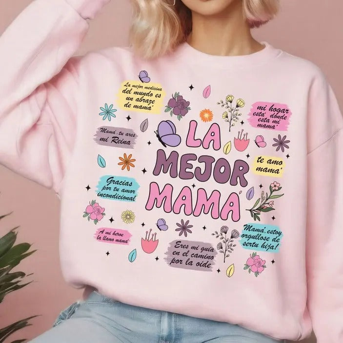 Spanish Mothers Day Shirt-sweatshirt-hoodie, Retro Madre tshirt,| Mother's Day sweatshirt, Mama Daily Quotes tshirt,...