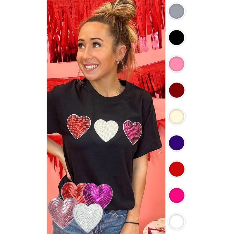 Sparkle Heart T-Shirt Hoodie, Sweatshirt | UrbanDripWear.com