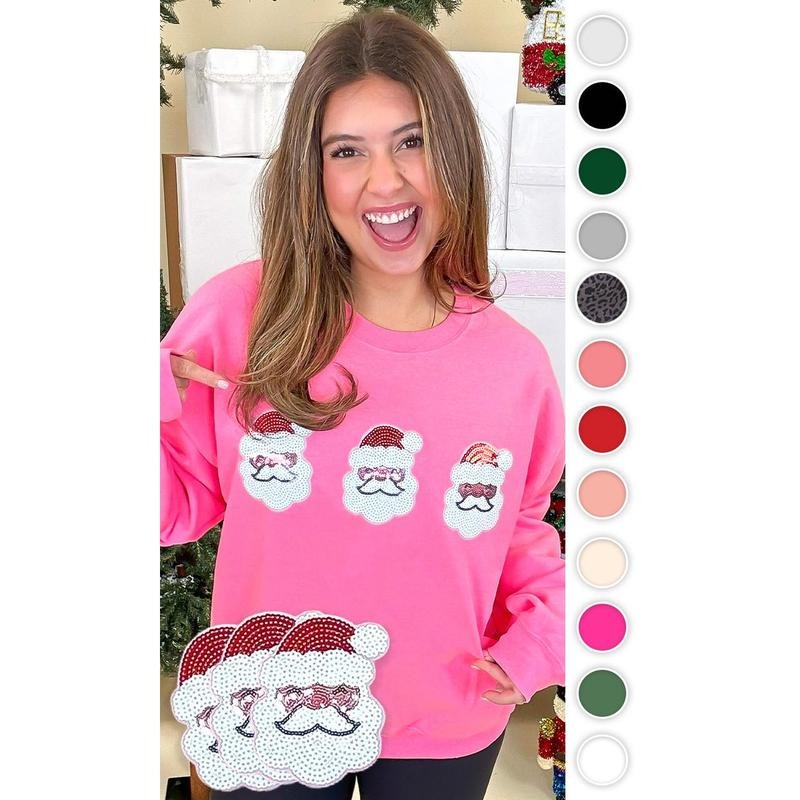 Sparkle Santa Sweatshirt T-Shirts, Hoodie | UrbanDripWear.com