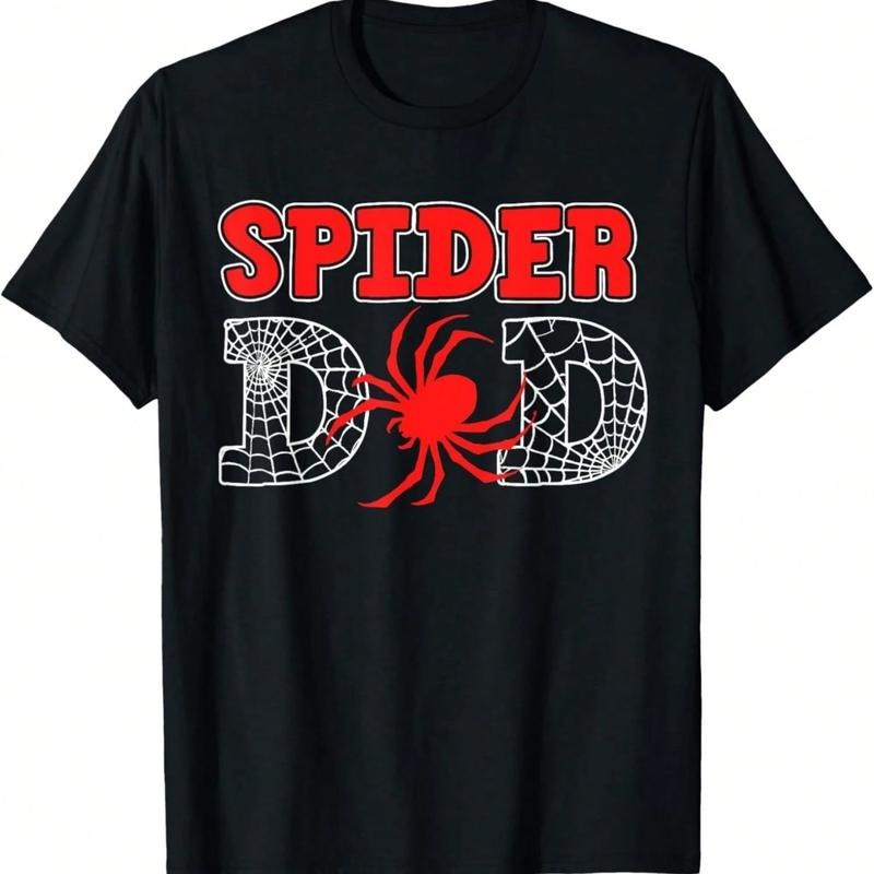 Spider - Themed Dad T - Shirt with Web Pattern and Bold Typography Hoodie, Sweatshirt | UrbanDripWear.com