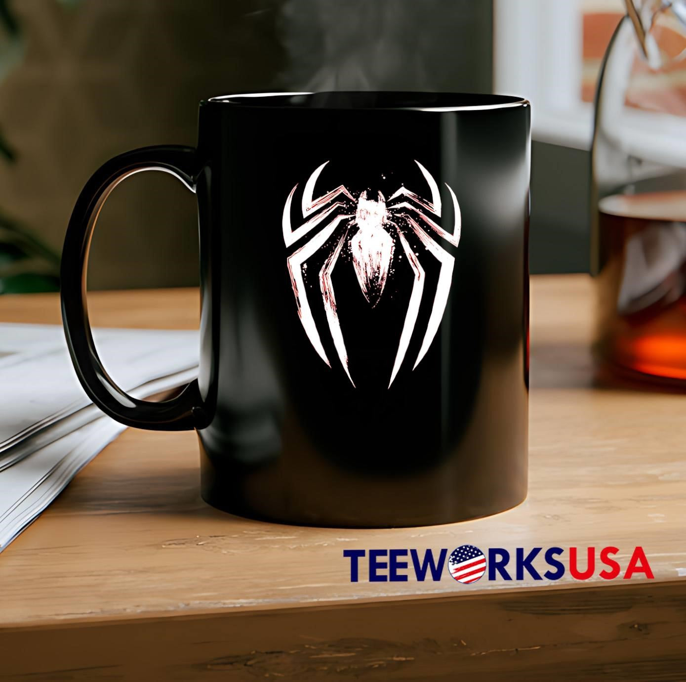 Spider-Man White Venom Symbol Graphic T-Shirt