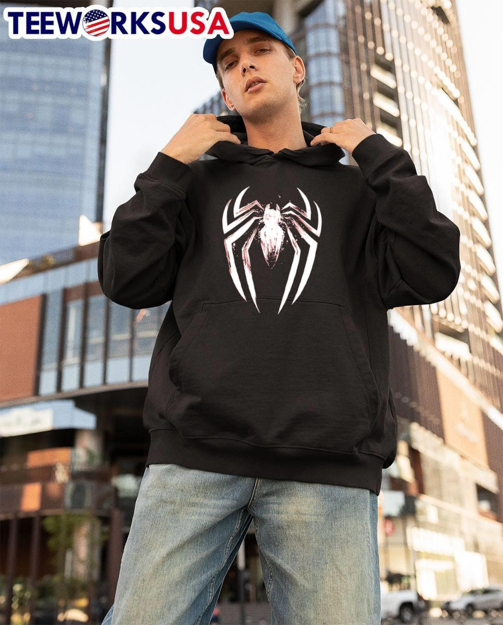 Spider-Man White Venom Symbol Graphic T-Shirt