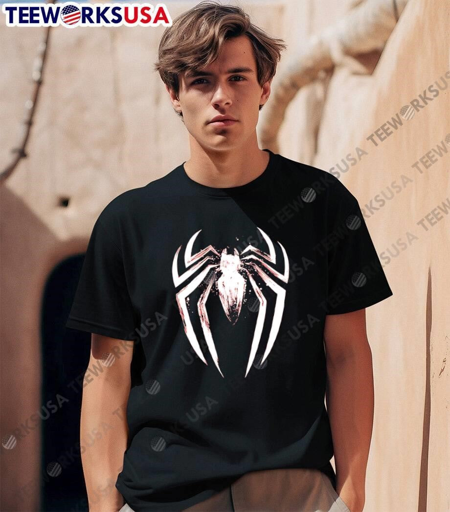 Spider-Man White Venom Symbol Graphic T-Shirt
