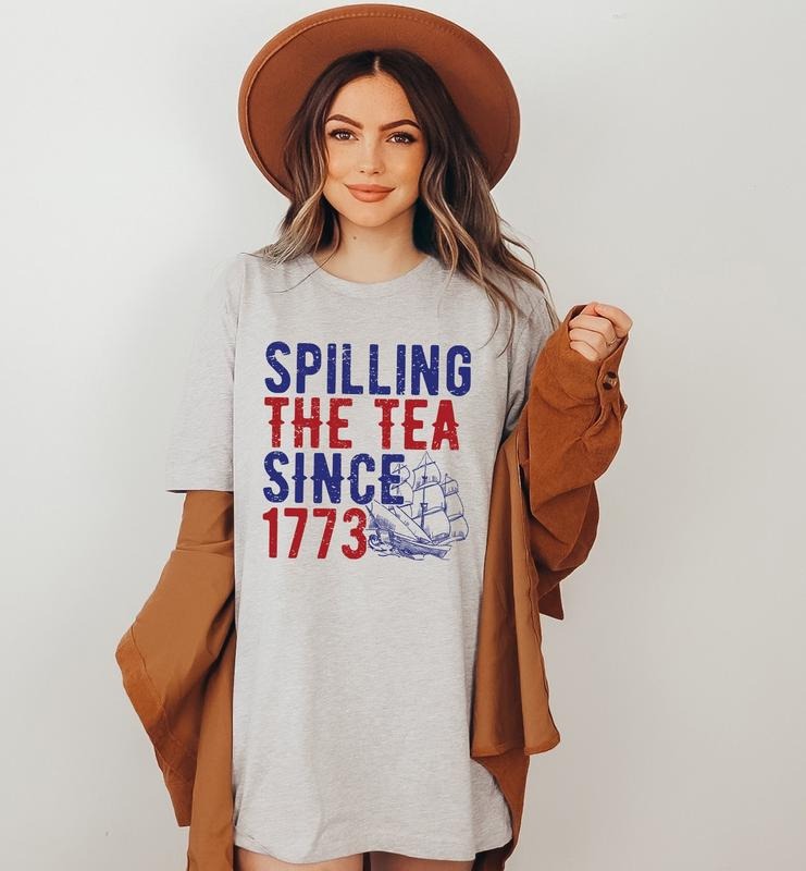 Spilling The Tea Since 1773 T Shirt Hoodie SweaterHistory Teacher Gift Funny History Teacher T-shirt History Lover...