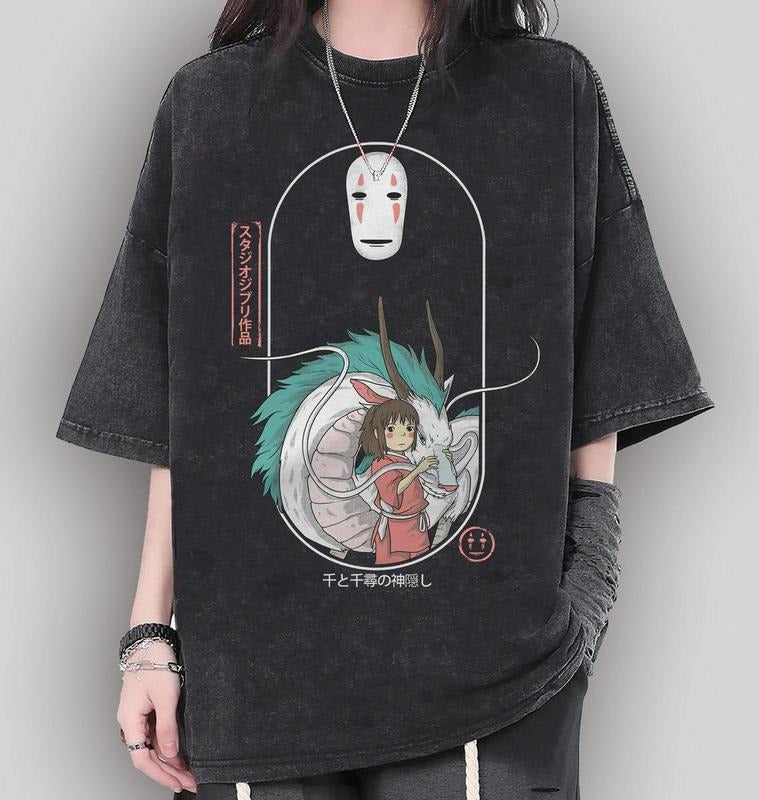 Spirited Away Shirt, Chihiro Shirt, Haku Shirt, No Face Shirt Hoodie, Sweatshirt | UrbanDripWear.com