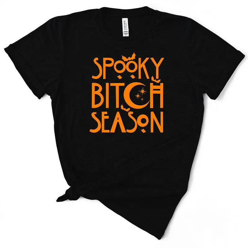 Spooky Bitch Season Halloween TShirt Hoodie, Sweatshirt | UrbanDripWear.com