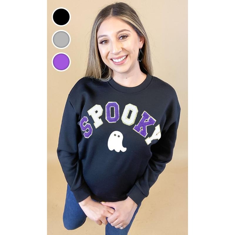 Spooky Chenille Sweatshirt T-Shirts, Hoodie | UrbanDripWear.com