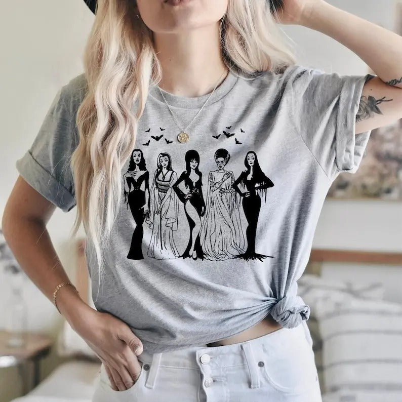 Spooky Girls Shirt, Spooky Girls Tshirt, Halloween Friends Squad Shirt, Cute Halloween Shirt, Vampire Shirt, Halloween...