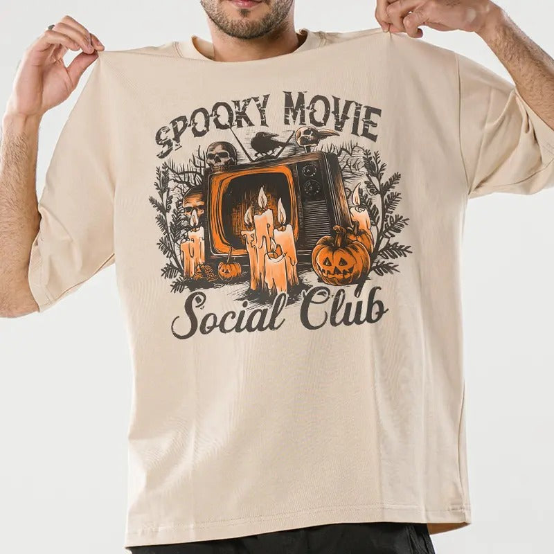 Spooky Movie Club Halloween T-shirt, Horror Movie Club T-Shirt, Social Club T-Shirt Hoodie, Sweatshirt | UrbanDripWear.com