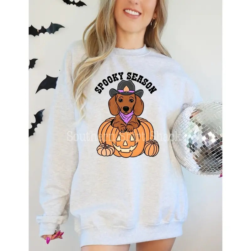 Spooky Weenie Dog sweatshirt T-Shirts, Hoodie | UrbanDripWear.com