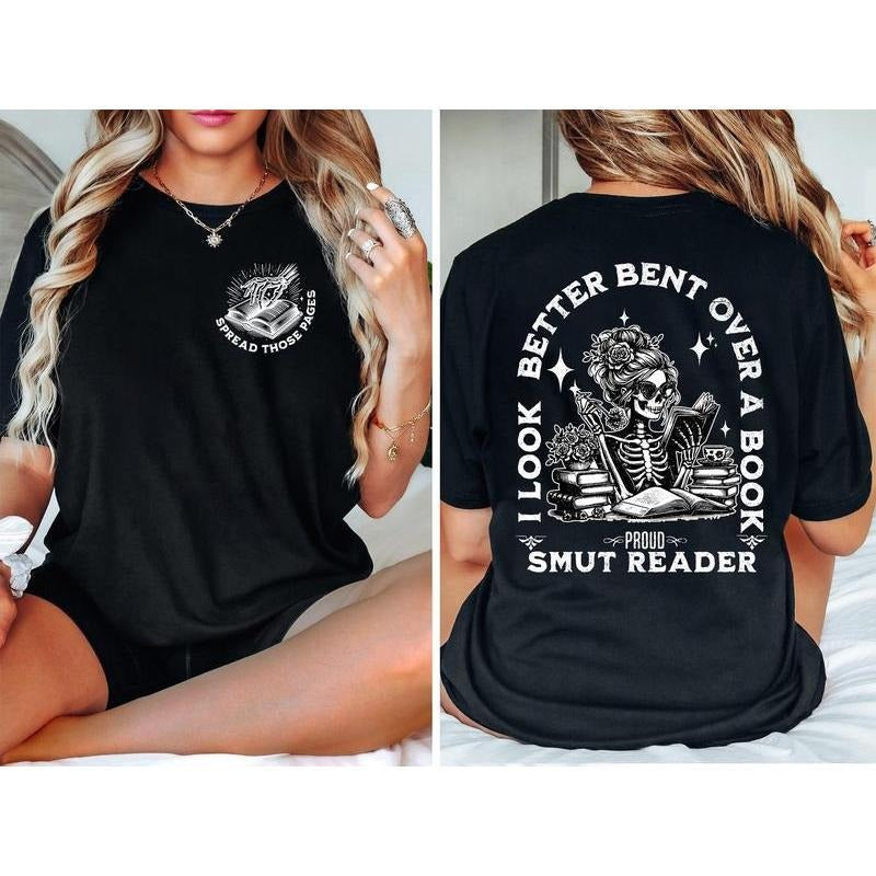 Spread Those Pages T-Shirt, Proud Smut Reader Sweatshirt, Good Girl Book Club Hoodie, STFUATTDLAGG Merch, Book Lover...