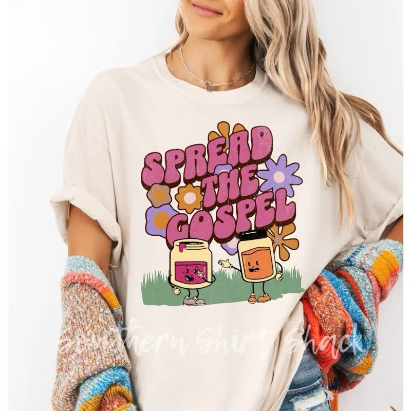Spread the Gospel t shirt | ivory comfort colors shirt | Christian t shirt Hoodie, Sweatshirt | UrbanDripWear.com