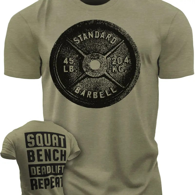 Squat Bench Deadlift Repeat Workout Gym T-Shirt for Men Hoodie, Sweatshirt | UrbanDripWear.com