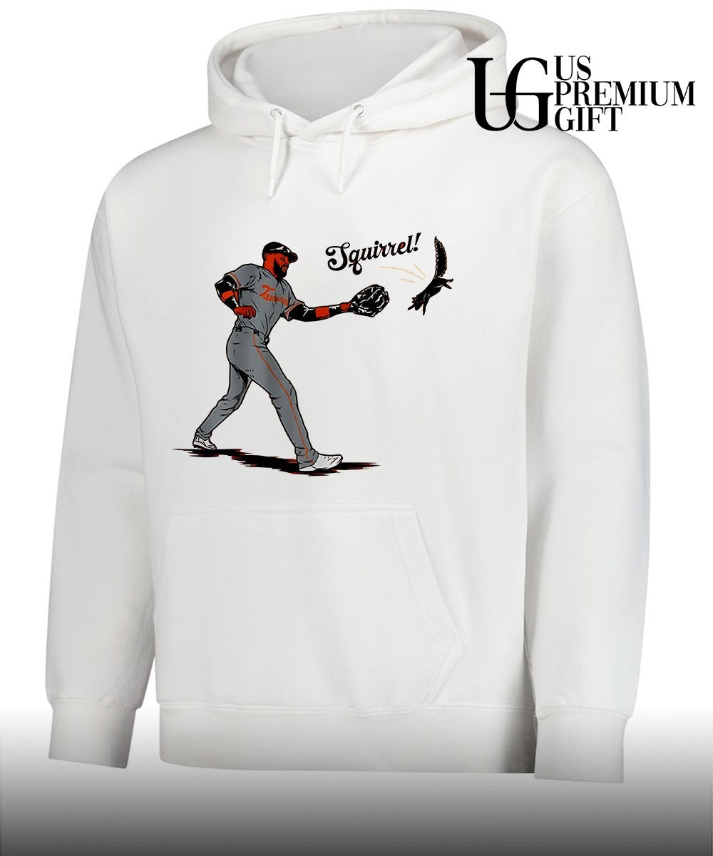 Squirrel Leody Taveras Baltimore Orioles baseball shirt